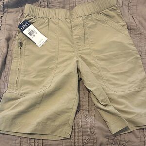 Chaps boys L (12-14) Tan Elastic-Waist Shorts